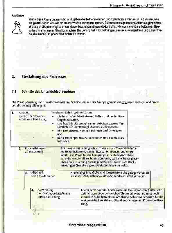 Vorschauseite 5: Rückblick und Abschied einer Gruppe gestalten: Ausstieg und Transfer