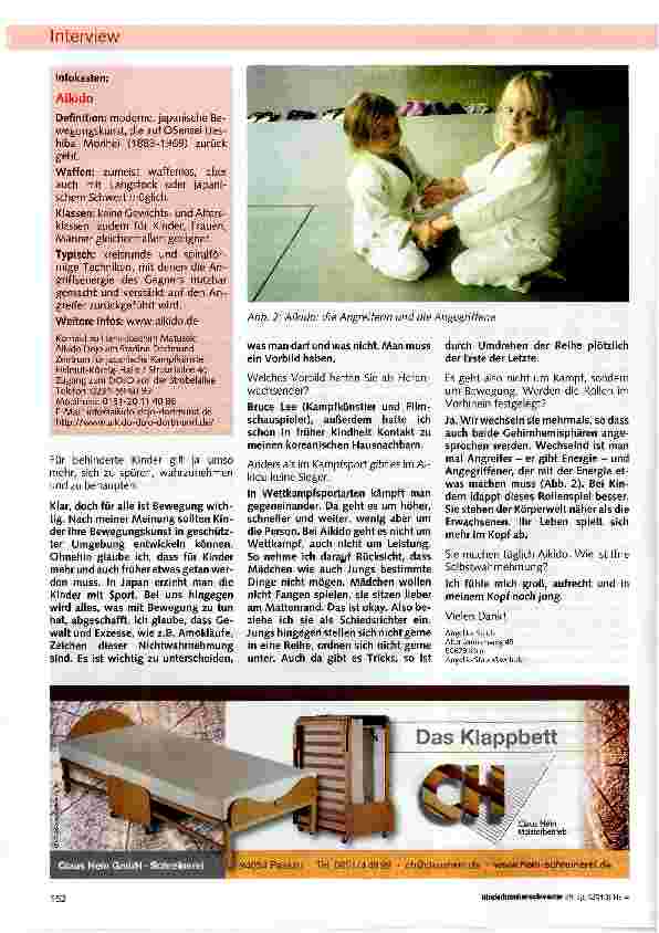 Vorschauseite 2: Aikido - eine kinderleichte Bewegungskunst?