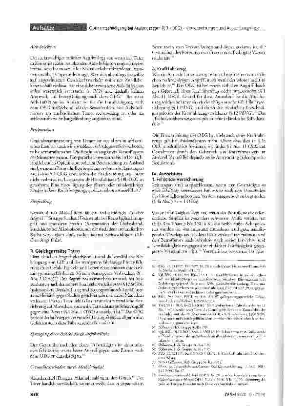 Vorschauseite 6: Opferentschädigung bei Auslandstaten (§3a OEG) -Voraussetzungen und Ausschlussgründe