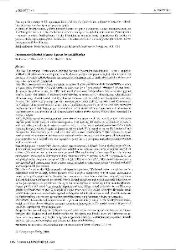 Vorschauseite 2: Leistungsorientiertes Tarifmodell Rehabilitation (LTR)