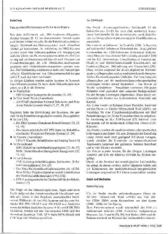 Vorschauseite 3: Leistungsorientiertes Tarifmodell Rehabilitation (LTR)