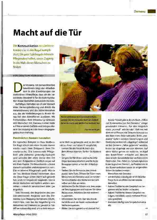 Vorschauseite 1: Macht auf die Tür