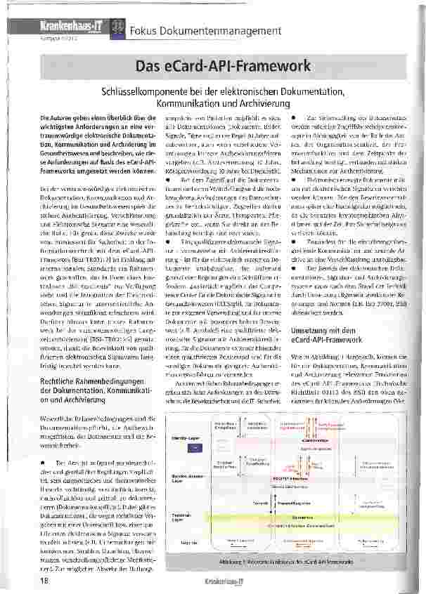 Vorschauseite 1: Das eCard-API-Framework