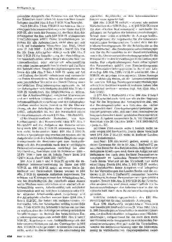Vorschauseite 3: Informationsrecht des Personalrates beim betrieblichen Eingliederungsmanagement