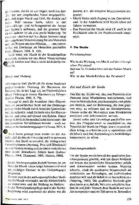 Vorschauseite 3: Kann Musik das Wohlbefinden der Patienten verbessern?