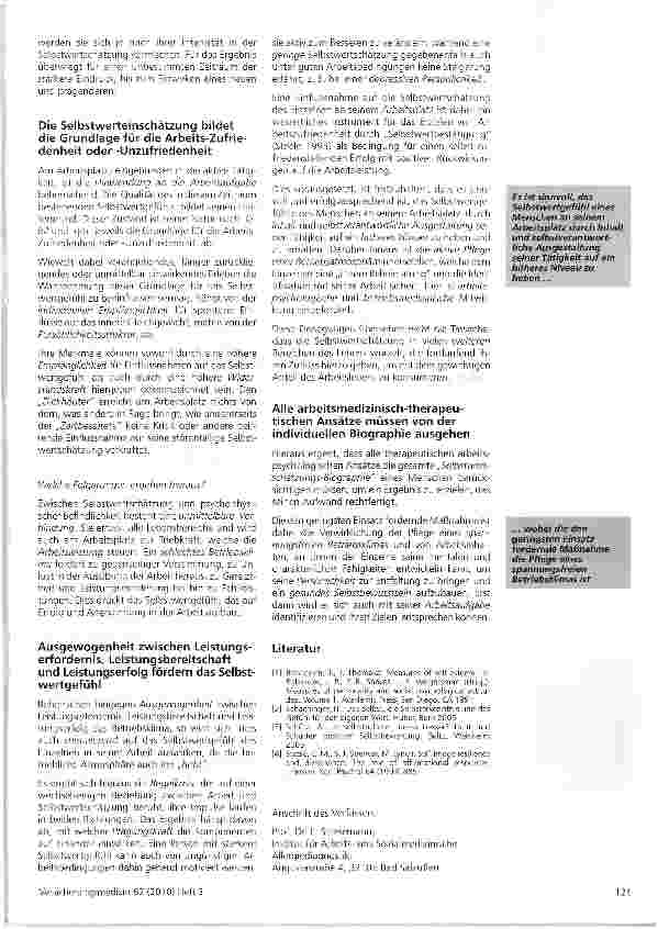 Vorschauseite 2: Selbstwertschätzung im Arbeitsleben
