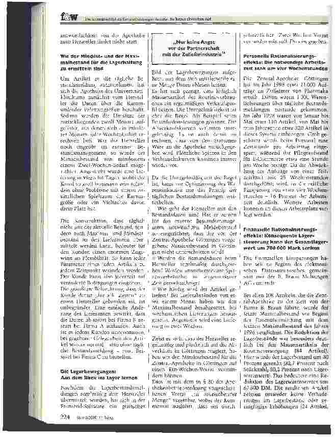 Vorschauseite 2: Die unausgeschöpften Rationalisierungsvolumina, die keiner übersehen darf Die Erfahrungen des Göttinger Universitätsklinikums mit der Einführung des E-Commerce