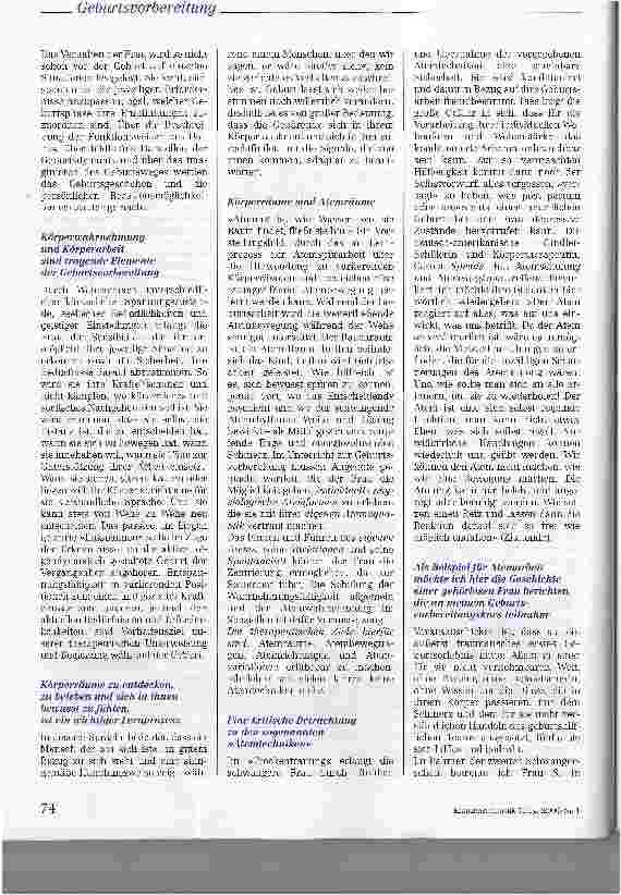 Vorschauseite 4: Psychosomatische Geburtsvorbereitung ist mehr als ein bisschen Schwangerschaftsgymnastik