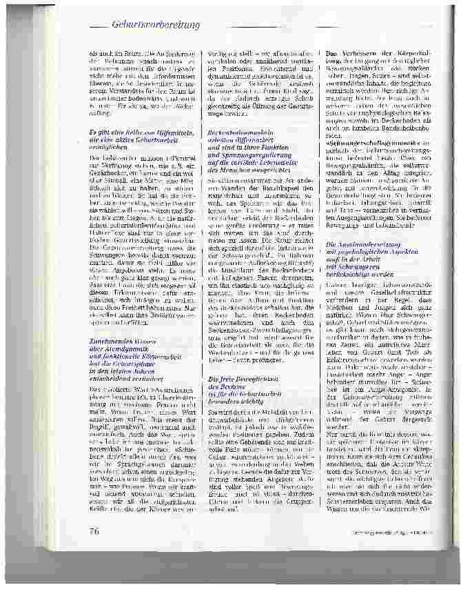 Vorschauseite 6: Psychosomatische Geburtsvorbereitung ist mehr als ein bisschen Schwangerschaftsgymnastik