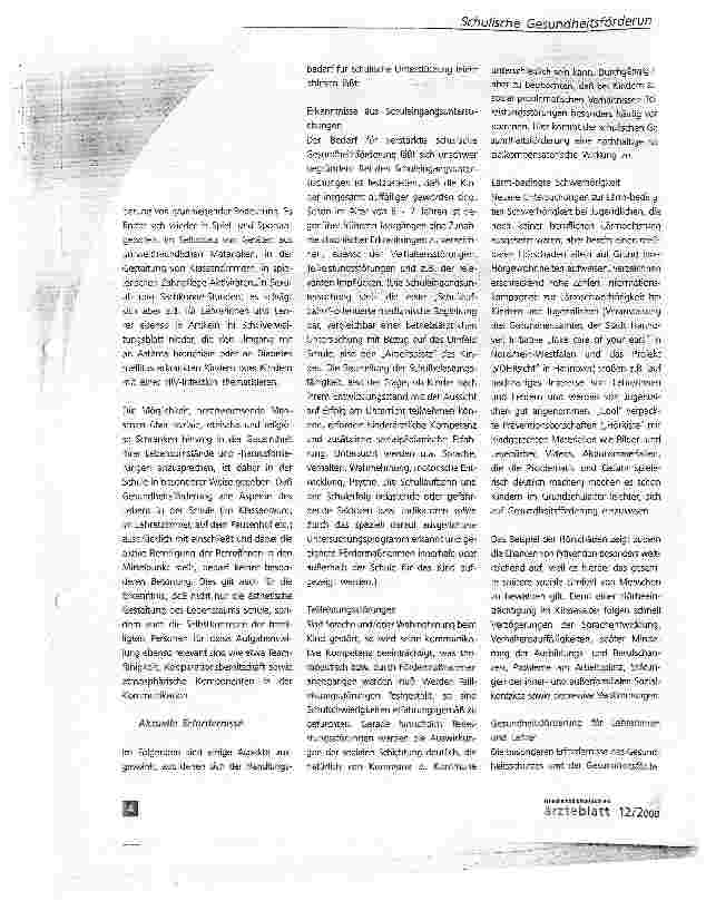 Vorschauseite 2: Gesundheit im Schulalltag - Ansätze und Chancen