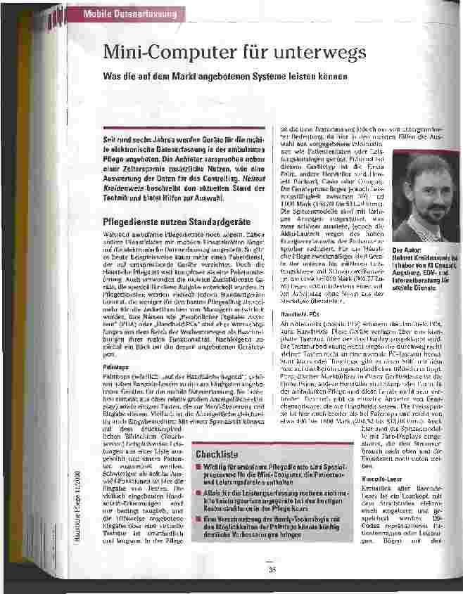 Vorschauseite 1: Mini-Computer für unterwegs
