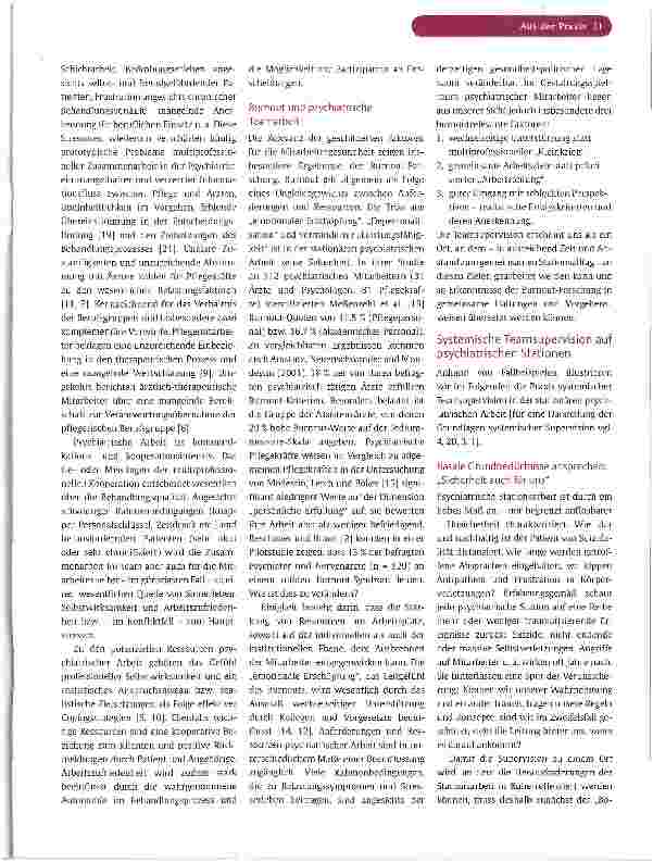 Vorschauseite 2: Systemische Teamsupervision in der Psychiatrie