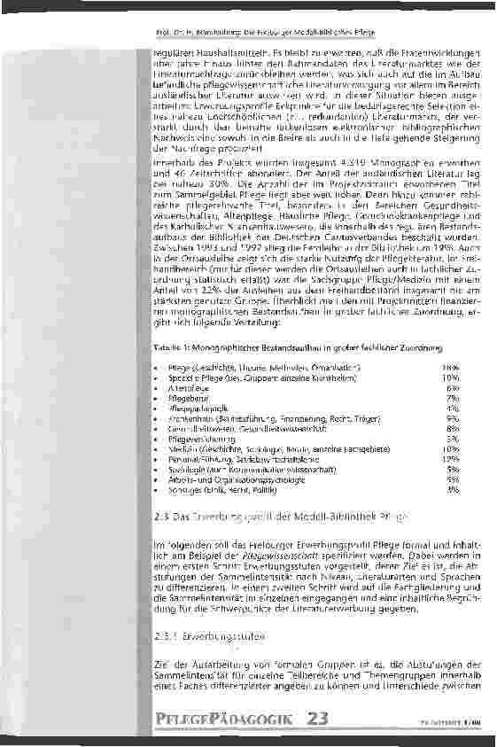 Vorschauseite 6: Die Freiburger Modell-Bibliothek Pflege Ein Projekt zur Literaturversorgung der pflegewissenschaftlichen Studiengänge