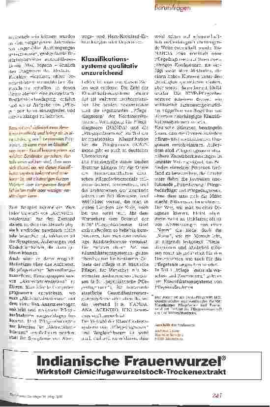 Vorschauseite 2: Professionalisierung durch pflegerische Klassifikationssysteme Qualitätsssicherung 2. Teil: Warum pflege ich wie?