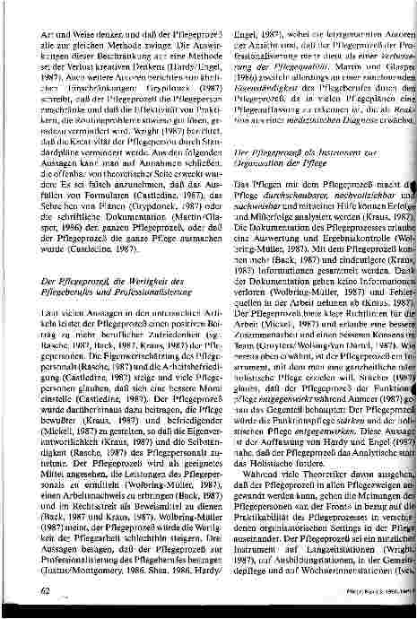 Vorschauseite 4: Ansichten und Meinungen zum Pflegeprozeß: Eine hermeneutische Untersuchung von Aussagen in Fachschriftenartikeln