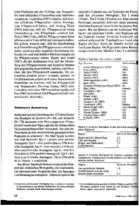 Vorschauseite 6: Ansichten und Meinungen zum Pflegeprozeß: Eine hermeneutische Untersuchung von Aussagen in Fachschriftenartikeln