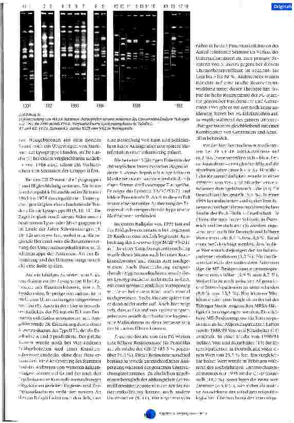 Vorschauseite 5: Typisierung von Staphylococcus-aureus-Isolaten bei intensivpflichtigen Patienten