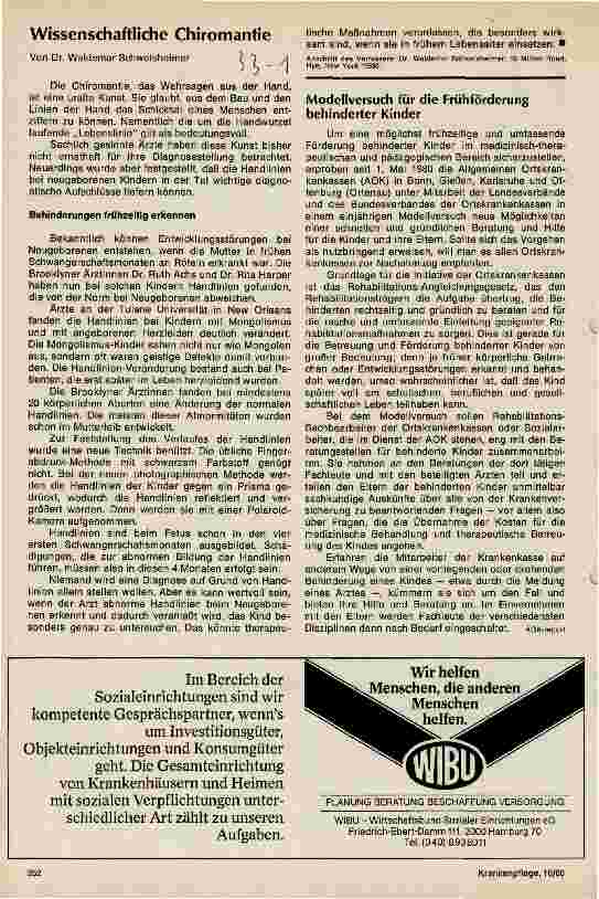 Vorschauseite 1: Wissenschaftliche Chiromantie