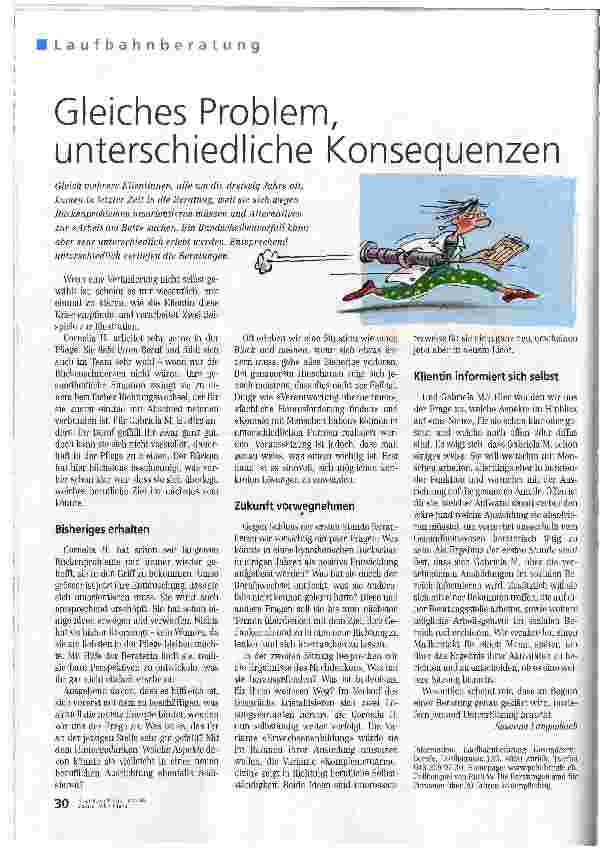 Vorschauseite 1: Gleiches Problem, unterschiedliche Konsequenzen