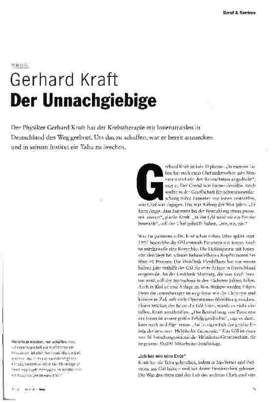 Vorschauseite 2: Gerhard Kraft Der Unnachgiebige