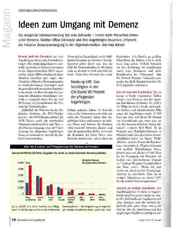 Vorschauseite 1: Ideen zum Umgang mit Demenz