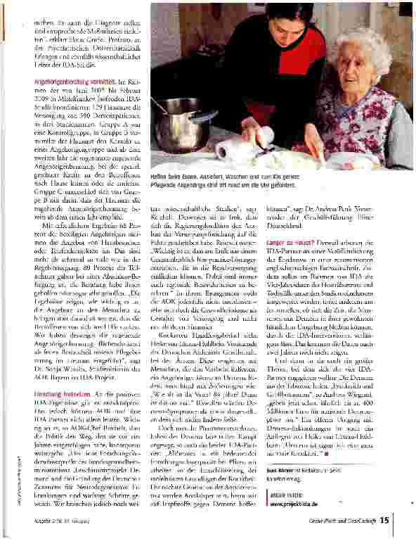 Vorschauseite 2: Ideen zum Umgang mit Demenz