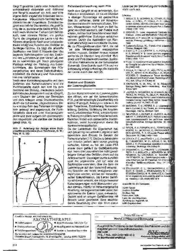 Vorschauseite 4: Einsatz von Lasern zur Behandlung von arteriosklerotischen Gefäßerkrankungen (Laserangioplastie)