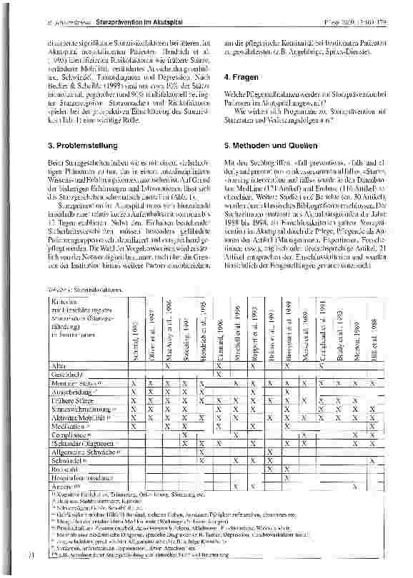 Vorschauseite 3: Sturzprävention im Akutspital Eine Literaturübersicht
