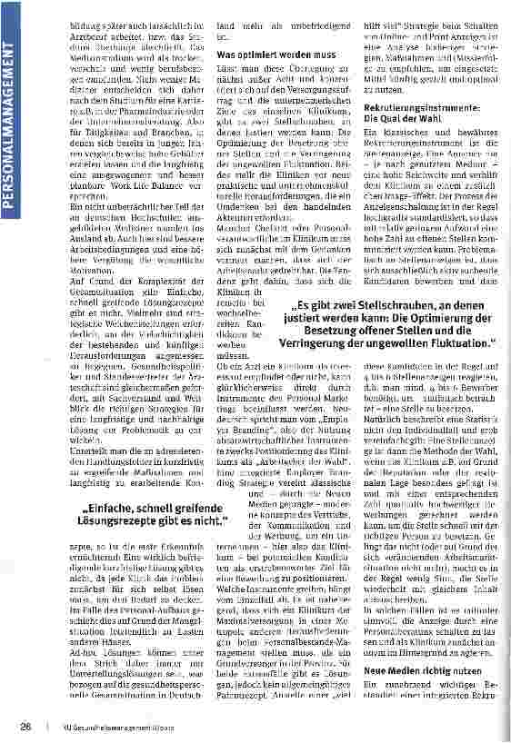 Vorschauseite 2: Mangelware: Arzt