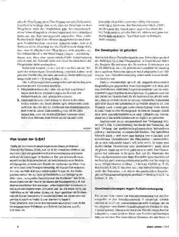 Vorschauseite 3: Rechtsgrundlagen der palliativen Versorgung