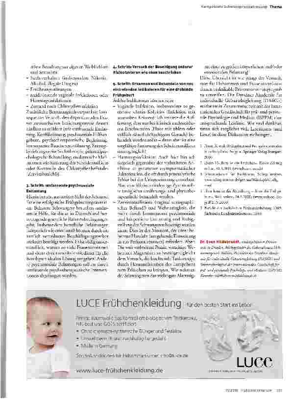 Vorschauseite 4: Frühgeburten vermeiden - aber wie?