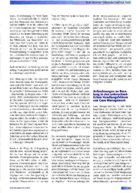 Vorschauseite 2: Beratung im Kontext von Case Management