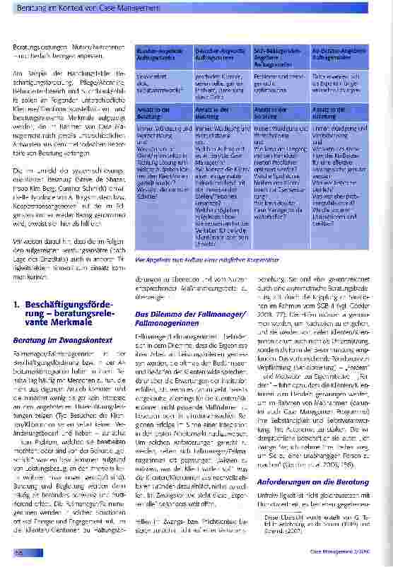 Vorschauseite 3: Beratung im Kontext von Case Management