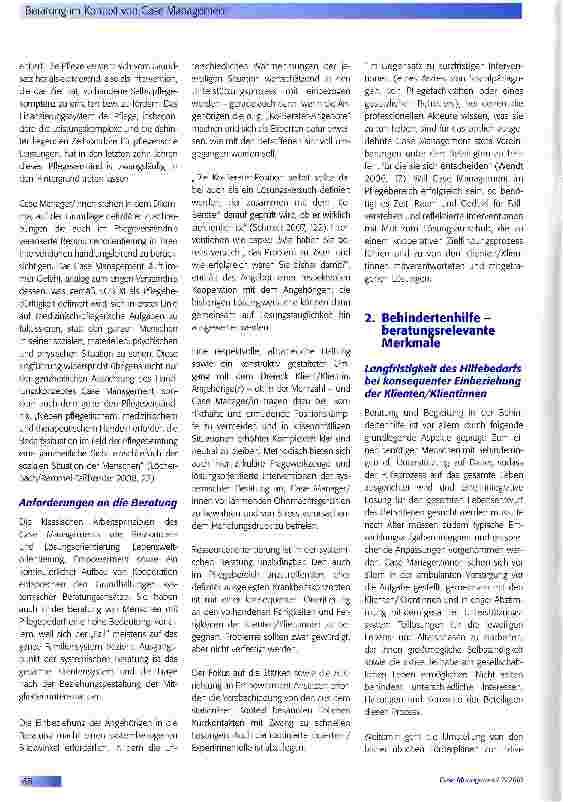 Vorschauseite 5: Beratung im Kontext von Case Management