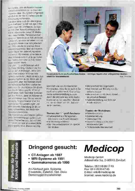Vorschauseite 2: Mit Internetserviceleistungen Zuweiser binden ku-profi-Seminar Erfolgreiche Medienarbeit für Krankenhäuser zeigt Trends in der Medienarbeit
