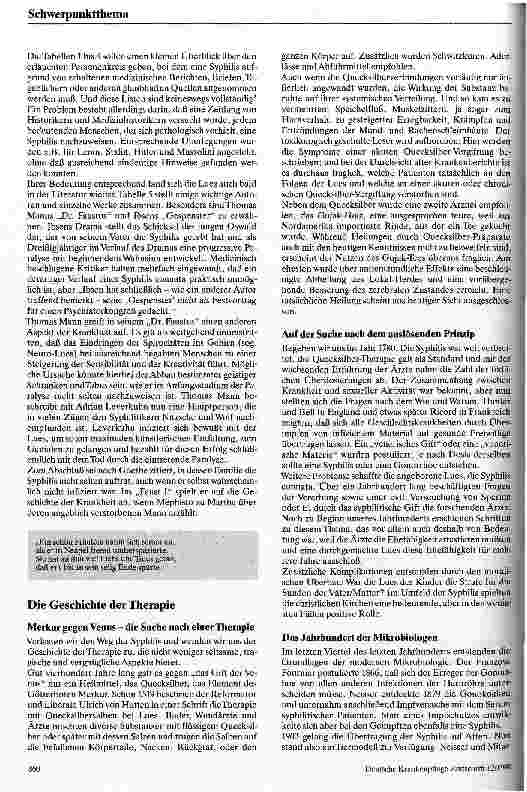 Vorschauseite 3: Das Gift der Venus - Zur Wirkungsgeschichte der Lues/Syphilis