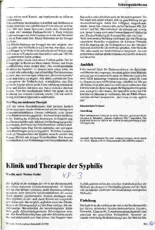 Vorschauseite 4: Das Gift der Venus - Zur Wirkungsgeschichte der Lues/Syphilis