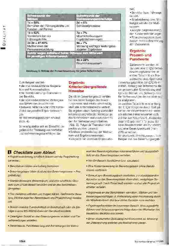 Vorschauseite 5: Roter Faden für Verbesserungen EGQM: Selbstbewertung mit Standardfragebögen