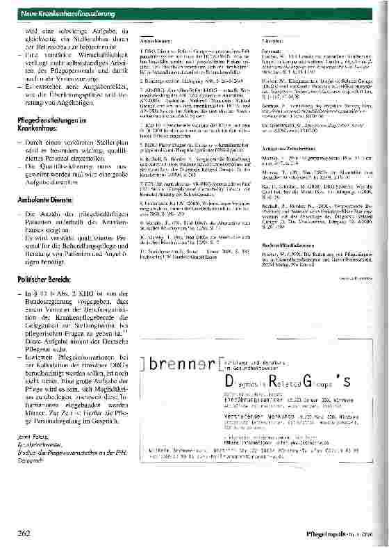 Vorschauseite 3: Die Aufgaben der Pflege durch die neue Krankenhausfinanzierung ab dem Jahr 2003