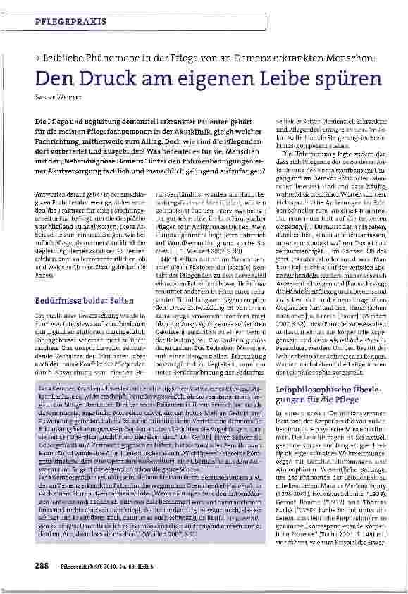 Vorschauseite 1: Den Druck am eigenen Leibe spüren