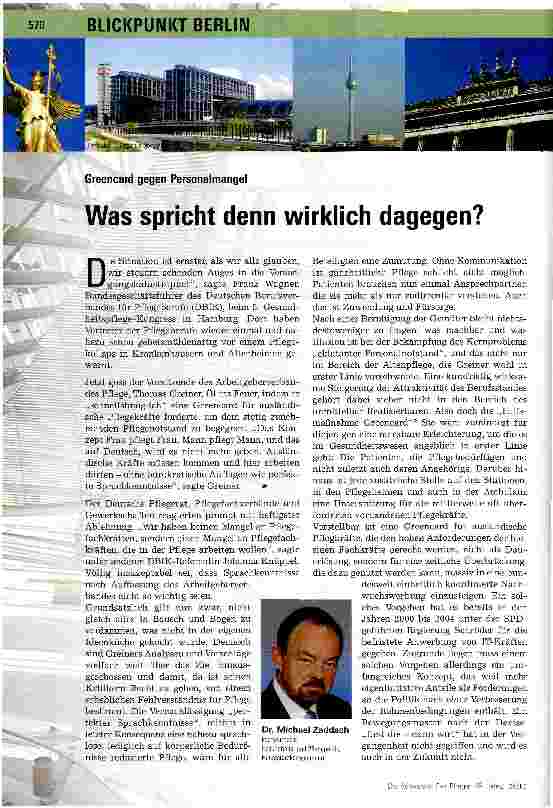 Vorschauseite 1: Was spricht denn wirklich dagegen?