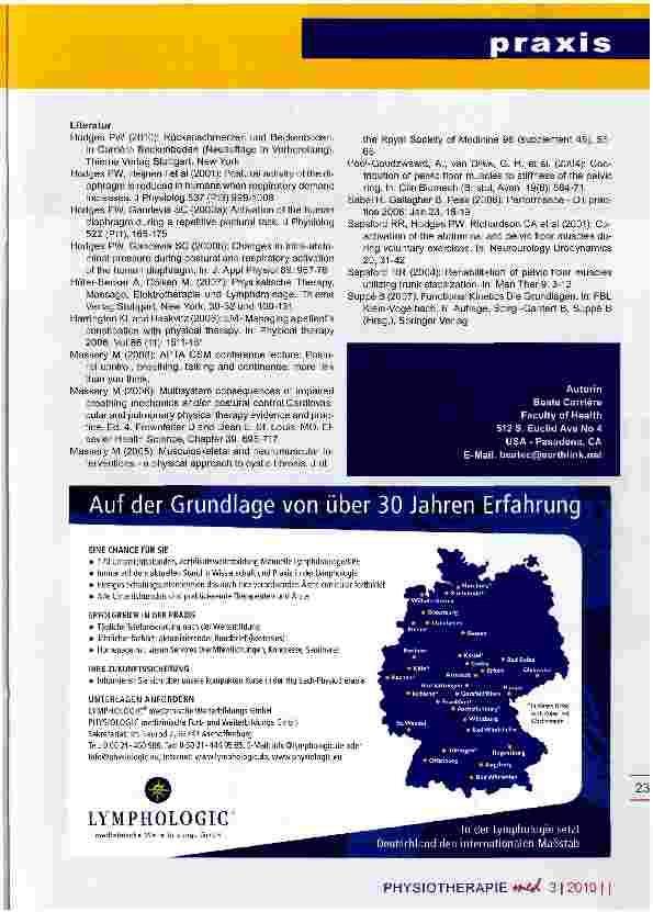 Vorschauseite 5: Integration des Beckenbodens Bedeutung für die physiotherapeutische Behandlung