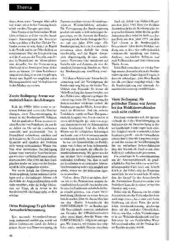 Vorschauseite 2: Armut muss berührenVergangenheit, Gegenwart und Zukunft der Armutsberichterstattung aus der Sicht eines Wohlfahrtsverbandes