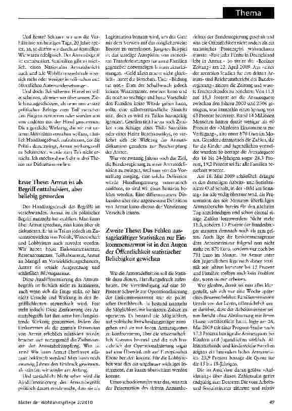 Vorschauseite 3: Armut muss berührenVergangenheit, Gegenwart und Zukunft der Armutsberichterstattung aus der Sicht eines Wohlfahrtsverbandes