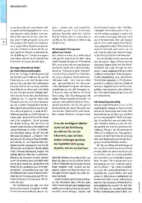 Vorschauseite 2: Heute arbeiten wir viel strukturierter