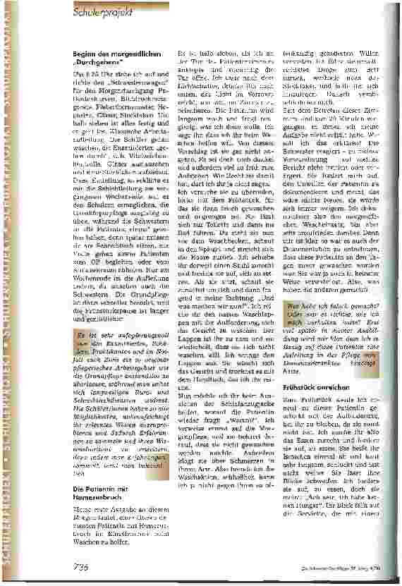 Vorschauseite 2: Aus dem Tagebuch einer Krankenpflegeschülerin