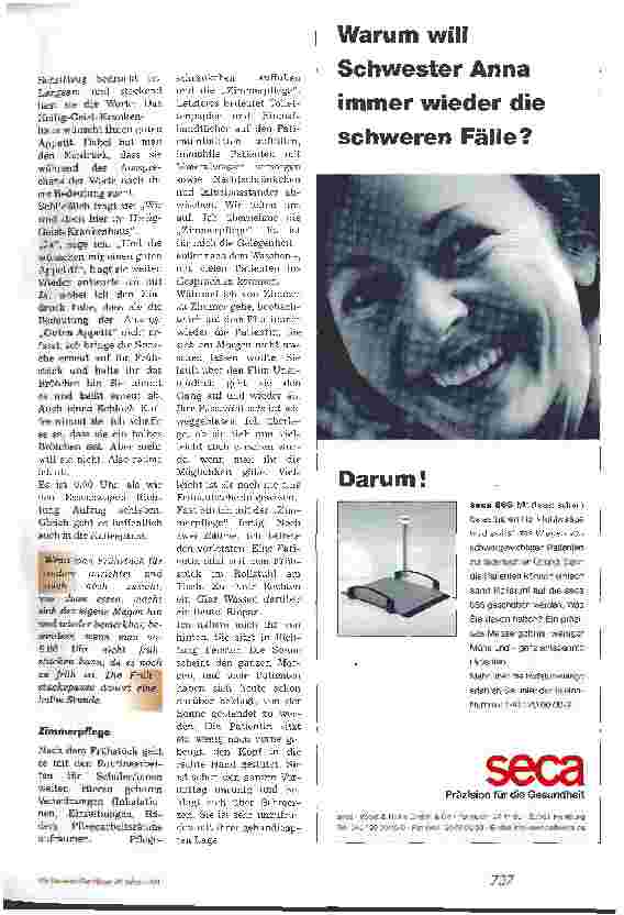 Vorschauseite 3: Aus dem Tagebuch einer Krankenpflegeschülerin
