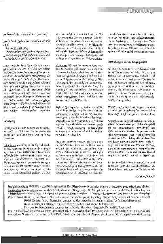 Vorschauseite 2: Animation gerontopsychiatrischer Patienten