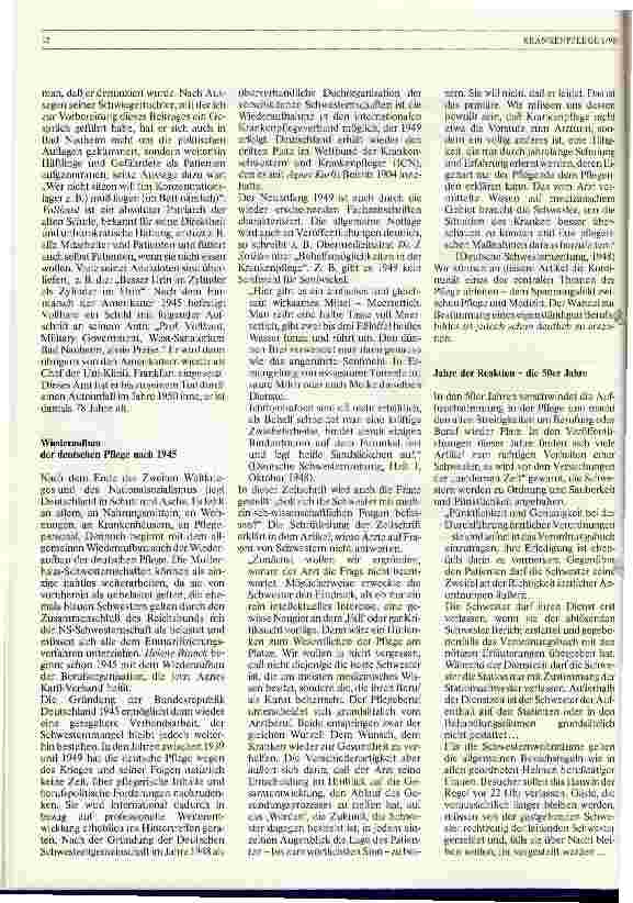 Vorschauseite 2: Krankenpflege im Wandel 1939-1989 Von der Berufung zum Beruf - vom Dienen zur Dienstleistung