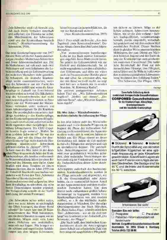 Vorschauseite 3: Krankenpflege im Wandel 1939-1989 Von der Berufung zum Beruf - vom Dienen zur Dienstleistung